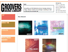 Tablet Screenshot of groovers-music.com